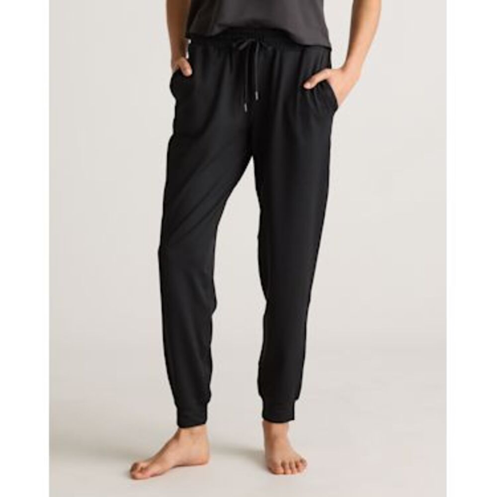 Quince Black flowknit sweatpants